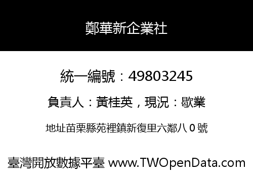 鄭華新企業社