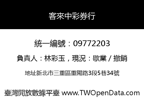 客來中彩券行