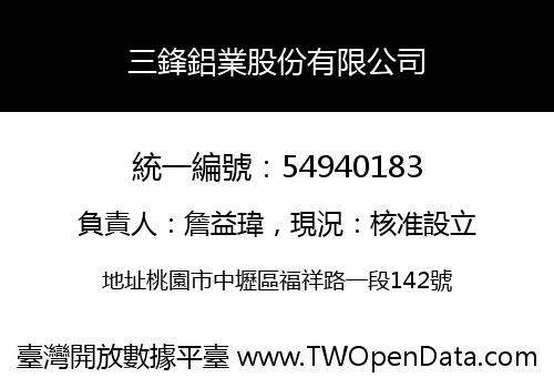 三鋒鋁業股份有限公司