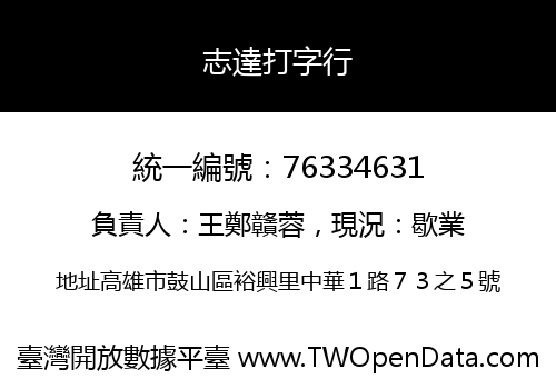 志達打字行