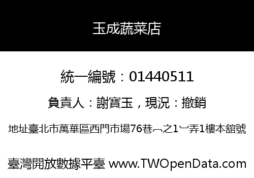 玉成蔬菜店