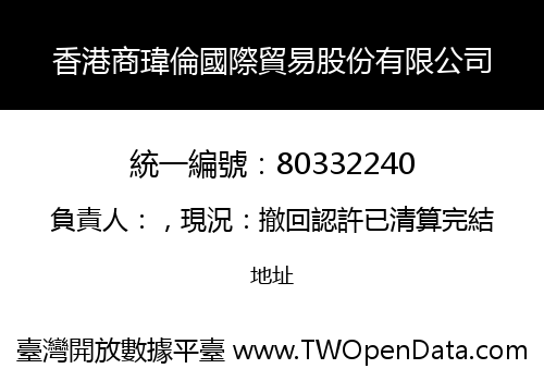香港商瑋倫國際貿易股份有限公司
