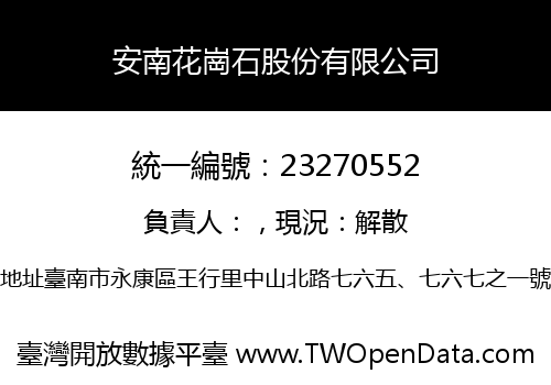 安南花崗石股份有限公司