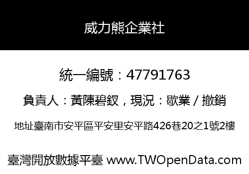 威力熊企業社