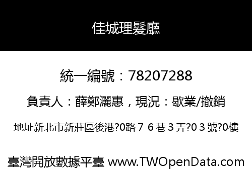 佳城理髮廳