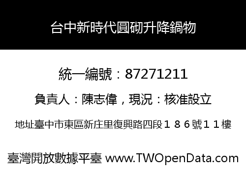 台中新時代圓砌升降鍋物