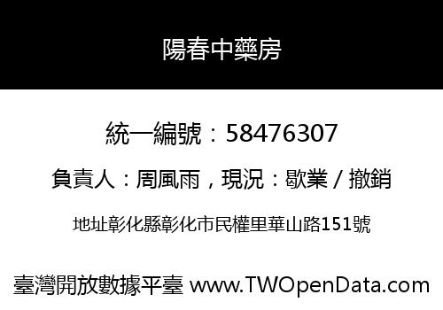 陽春中藥房