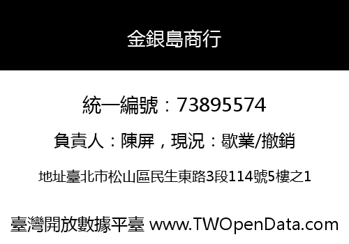 金銀島商行
