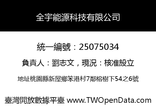 全宇能源科技有限公司