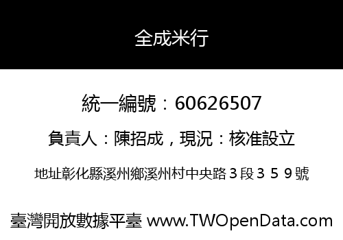 全成米行