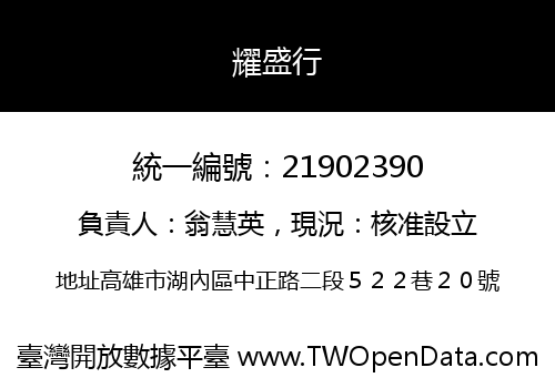 耀盛行