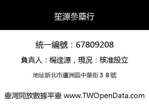 笙源參藥行