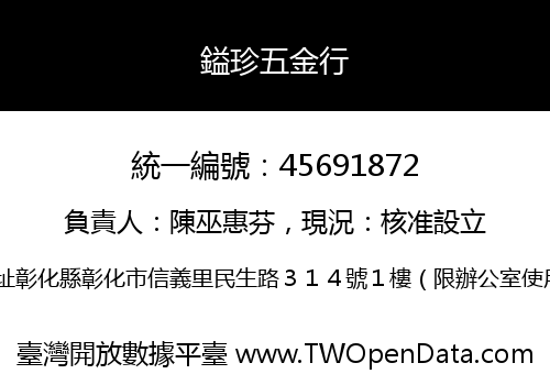 鎰珍五金行