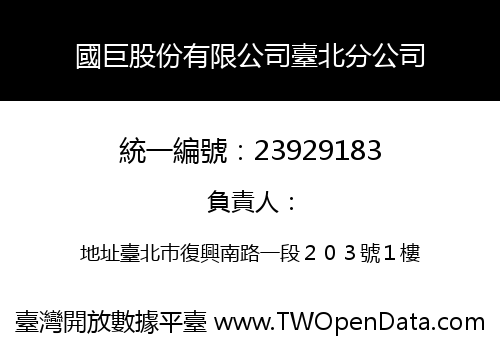 國巨股份有限公司臺北分公司