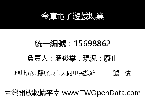 金庫電子遊戲場業
