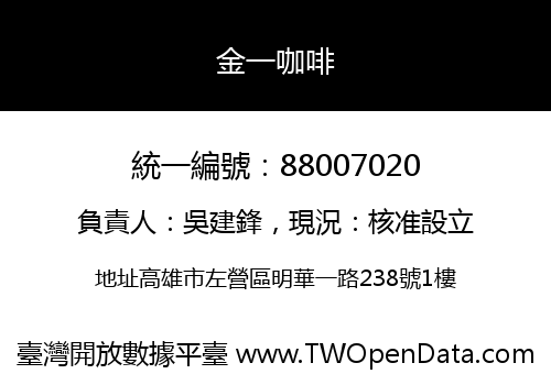 金一咖啡