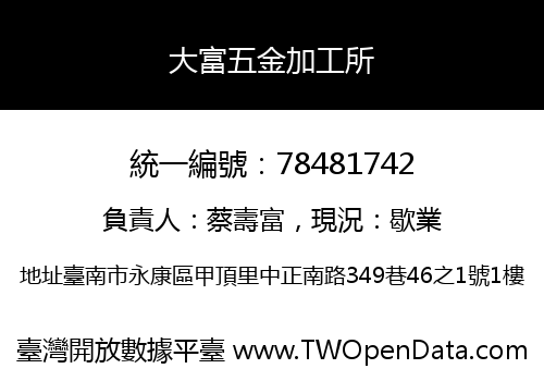 大富五金加工所