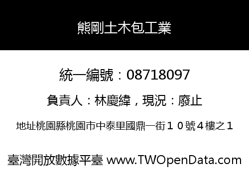 熊剛土木包工業