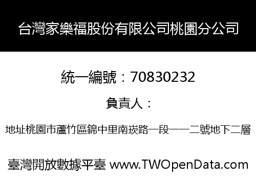 台灣家樂福股份有限公司桃園分公司