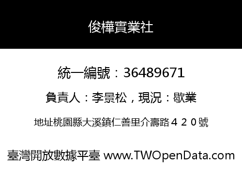俊樺實業社