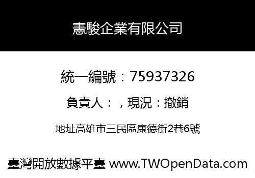 憲駿企業有限公司