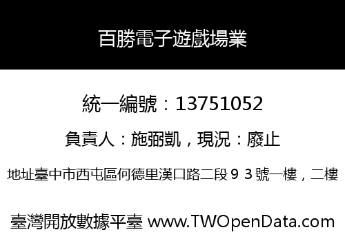 百勝電子遊戲場業