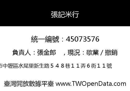 張記米行