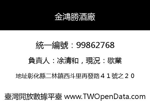 金鴻勝酒廠