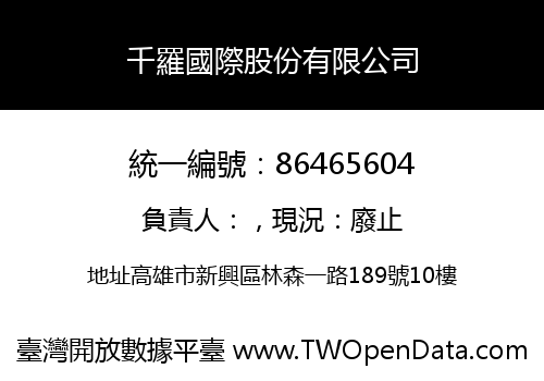千羅國際股份有限公司