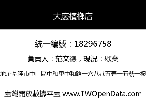 大慶檳榔店