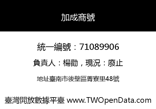 加成商號