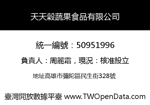 天天穀蔬果食品有限公司
