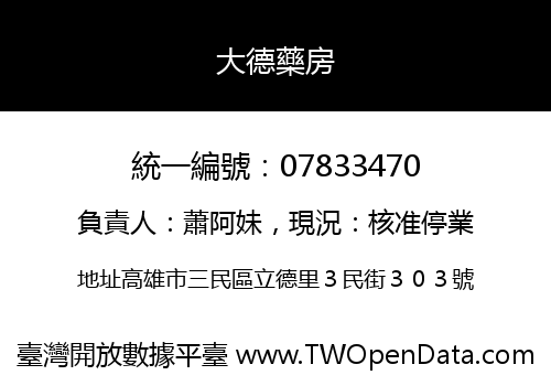 大德藥房