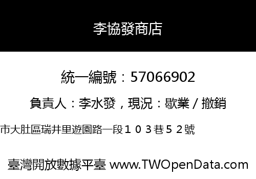 李協發商店