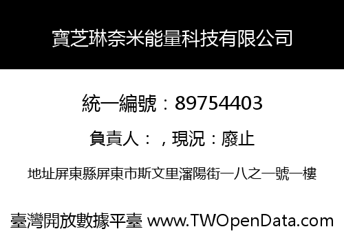 寶芝琳奈米能量科技有限公司
