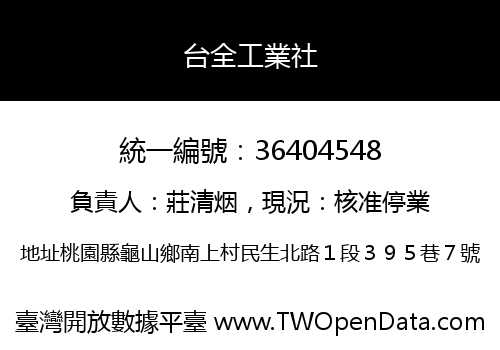 台全工業社