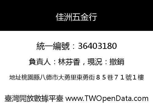 佳洲五金行