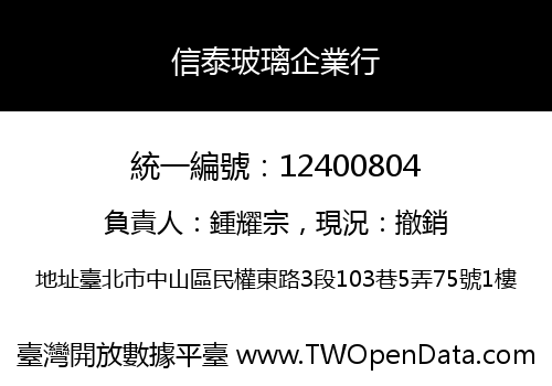 信泰玻璃企業行