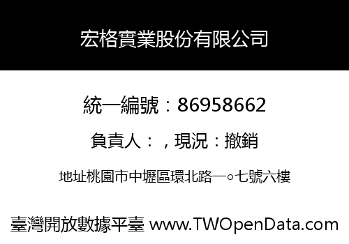 宏格實業股份有限公司