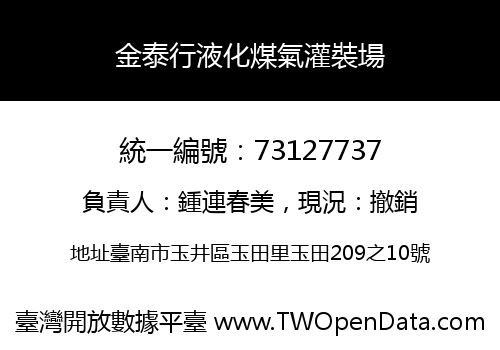 金泰行液化煤氣灌裝場