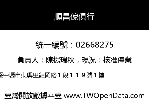 順昌傢俱行
