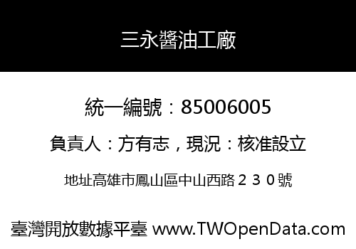 三永醬油工廠