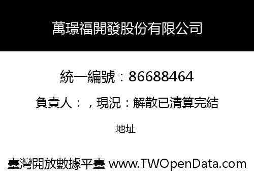 萬璟福開發股份有限公司