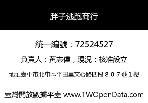 胖子逃跑商行