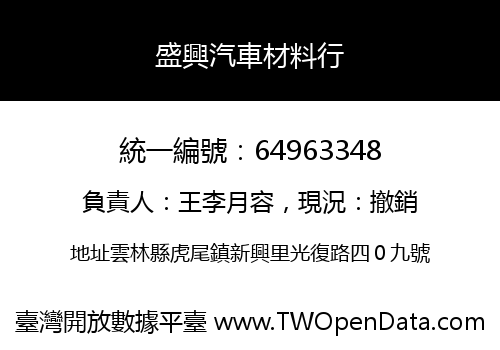 盛興汽車材料行