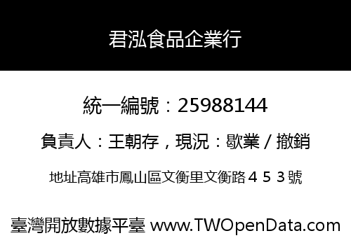 君泓食品企業行