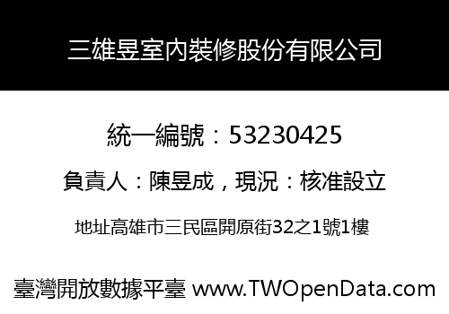 三雄昱室內裝修股份有限公司
