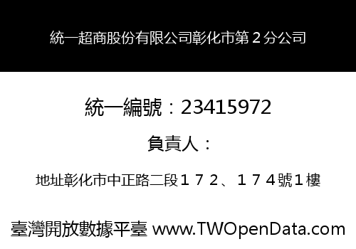統一超商股份有限公司彰化市第２分公司