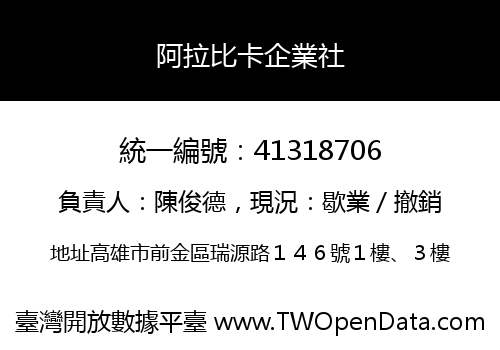 阿拉比卡企業社