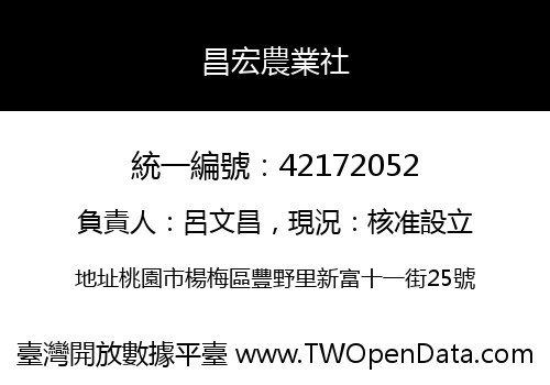昌宏農業社